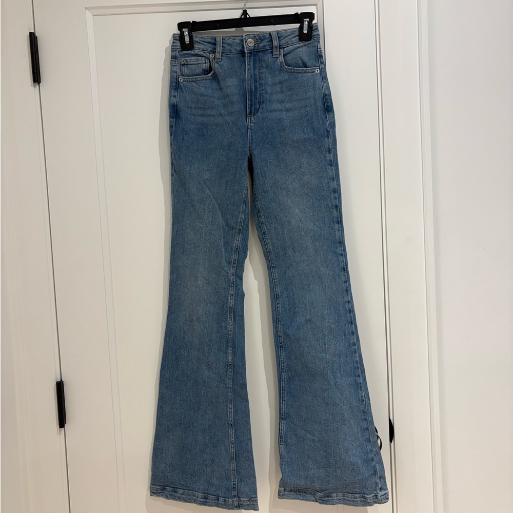 Garage Light Blue Flare Jeans